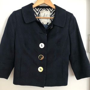 Milky Navy Blue 3/4 sleeve Blazer